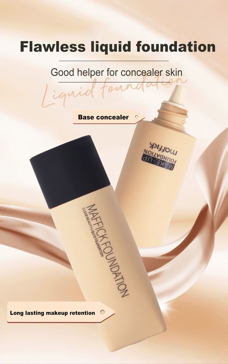 Gesichtsgrundierung, klare Haut, flüssige Grundierung, Concealer, Akneflecken, lang anhaltende Feuchtigkeitspflege_voghion.com