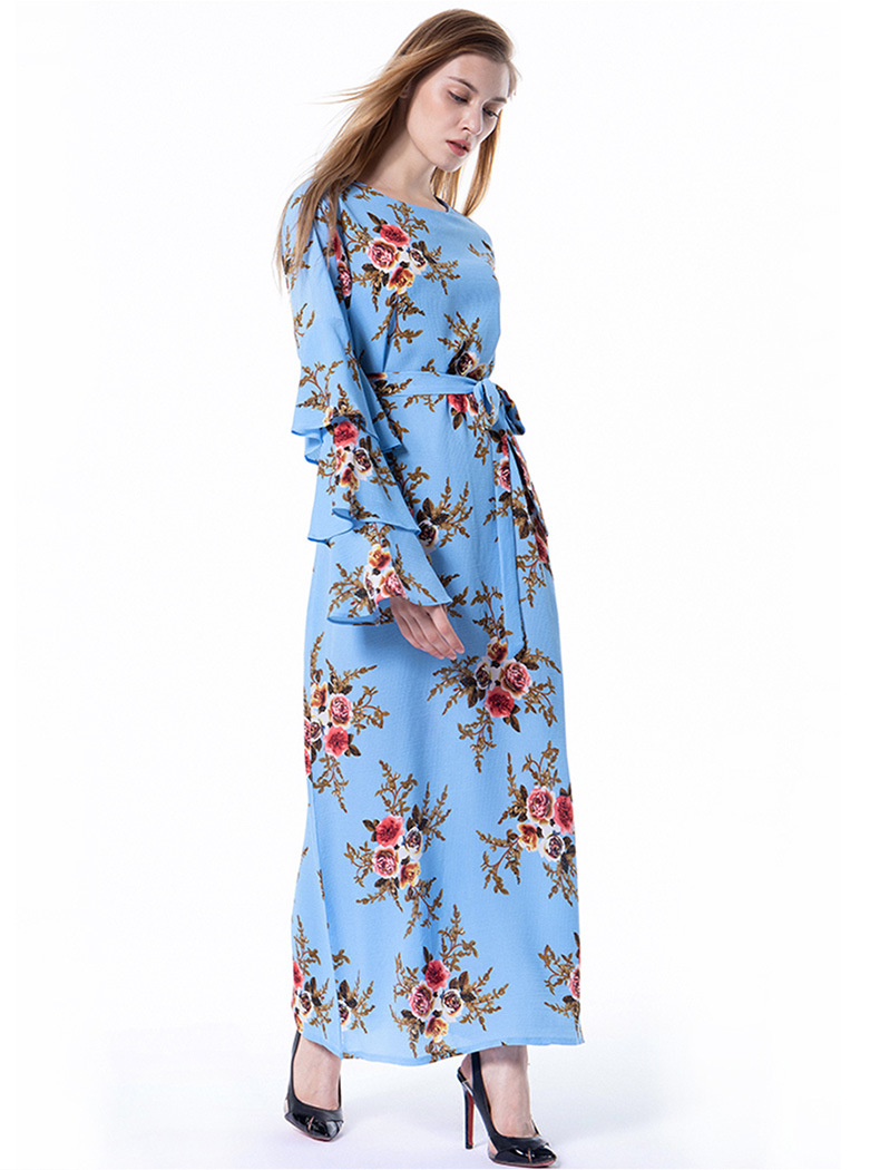 Abito da donna con gonna lunga, abito casual alla moda_voghion.com