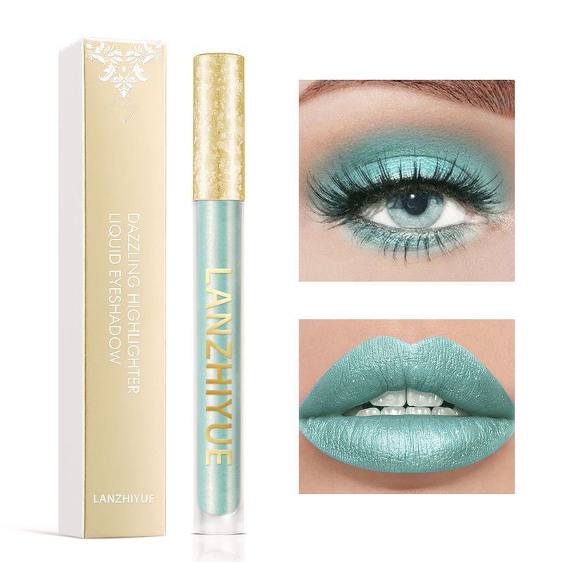 LANZHIYUE Liquid Glitter Eyeshadow - High-Impact Metallic & Pearlescent - Multipurpose For Eyes & Lips_voghion.com