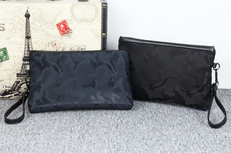Bolso de mano para hombre, bolso de muñeca de gran capacidad, bolso de mano de tela Oxford, bolso de mano de nailon, bolso informal, bolso de mano de camuflaje para teléfono móvil._voghion.com