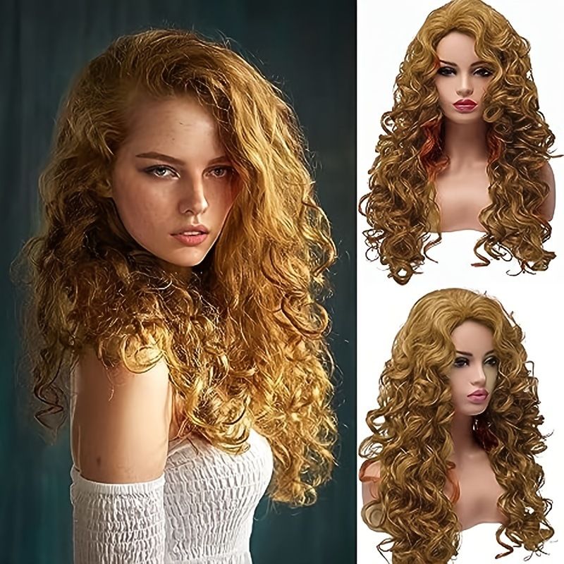 long curly hair full head wigs stable source of delivery spot_voghion.com