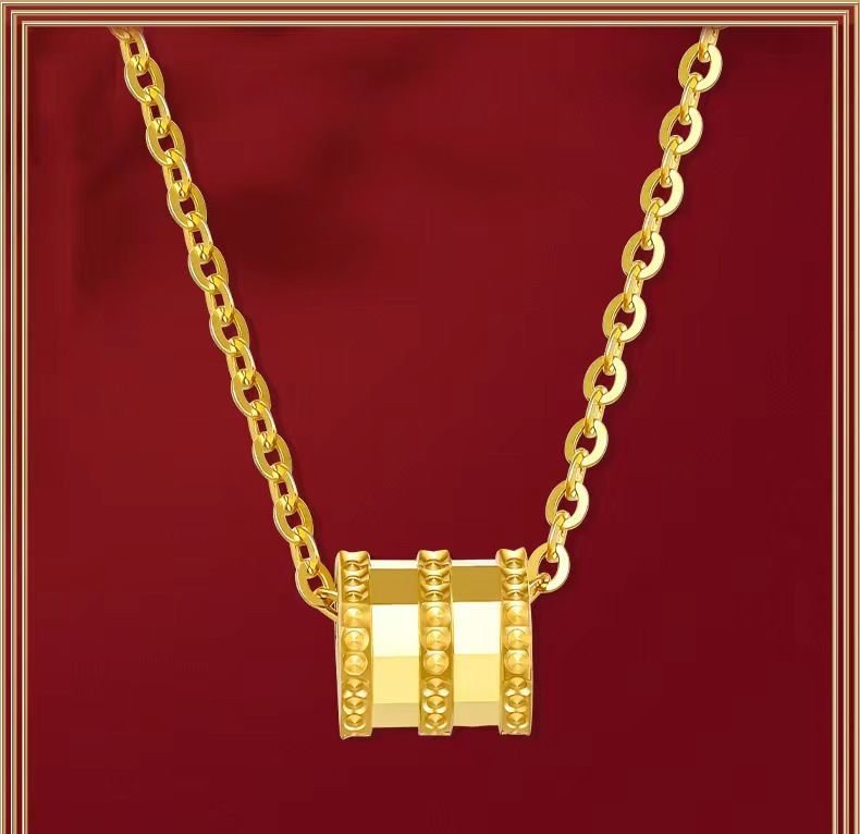 Small Man waist necklace female net red clavicle chain car flower pendant Korean personality simple temperament jewelry wholesale supply_voghion.com