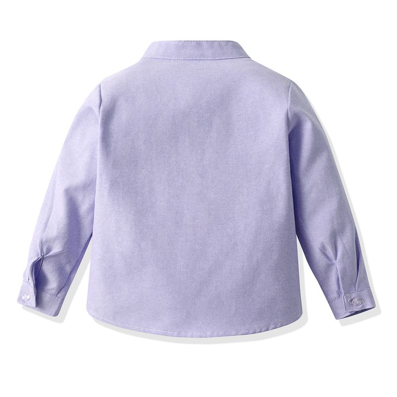 Ropa para niños Camisas de manga larga para niños, hermosas camisas exteriores para niños de primavera, chaquetas casuales de colores dulces, camisas para niños de estilo universitario_voghion.com