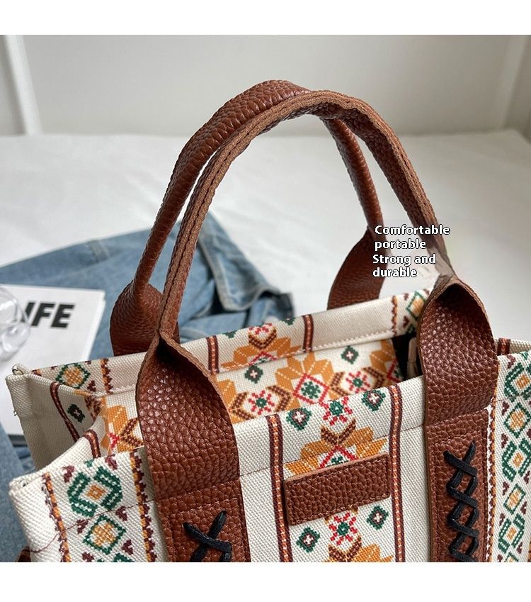 Damen Tote Schultertasche Bohemian Aztec Handtasche_voghion.com