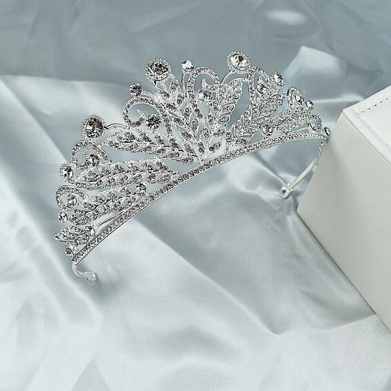 Couronne de mariée en alliage de style coréen, nouveau style incrusté de strass, diadème de princesse, couronne d'anniversaire, robe de mariée, accessoires pour cheveux, bandeau_voghion.com