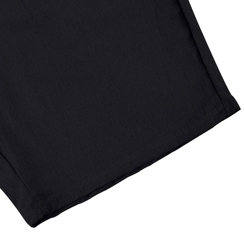 Camicia estiva da uomo in lino con bottoni, maniche lunghe, pantaloncini, cardigan, casual, ampio, completo da spiaggia._voghion.com