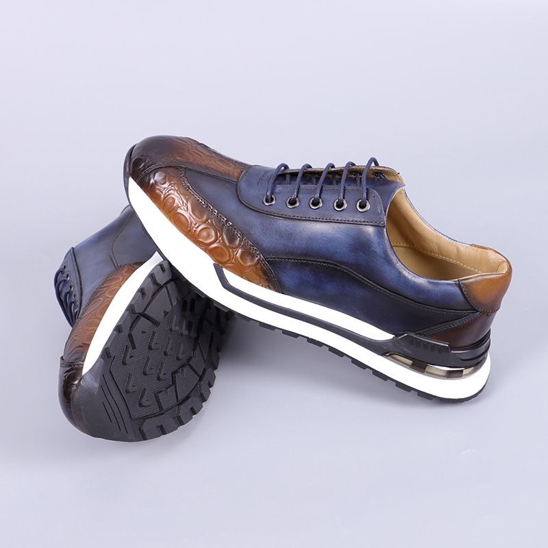 Geeignet für alle Jahreszeiten. Lässige Herrenschuhe aus echtem Leder aus reinem Rindsleder._voghion.com