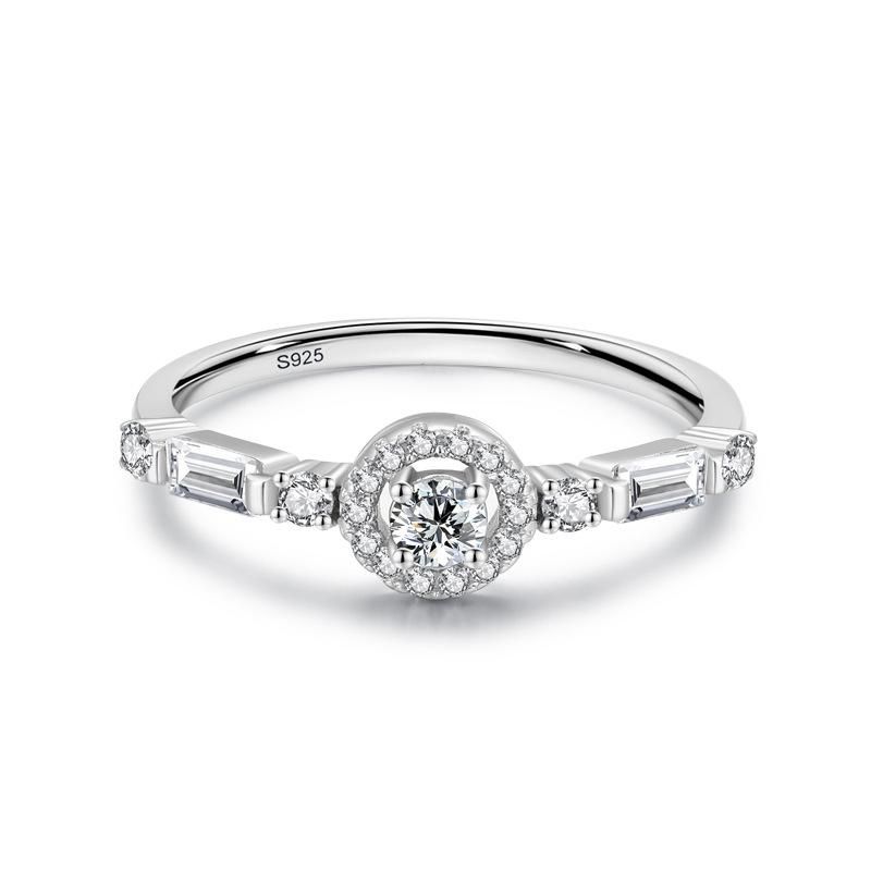 Tancise Anello in argento con zirconi classici Gioielli da donna Promessa di nozze Regalo per feste_voghion.com