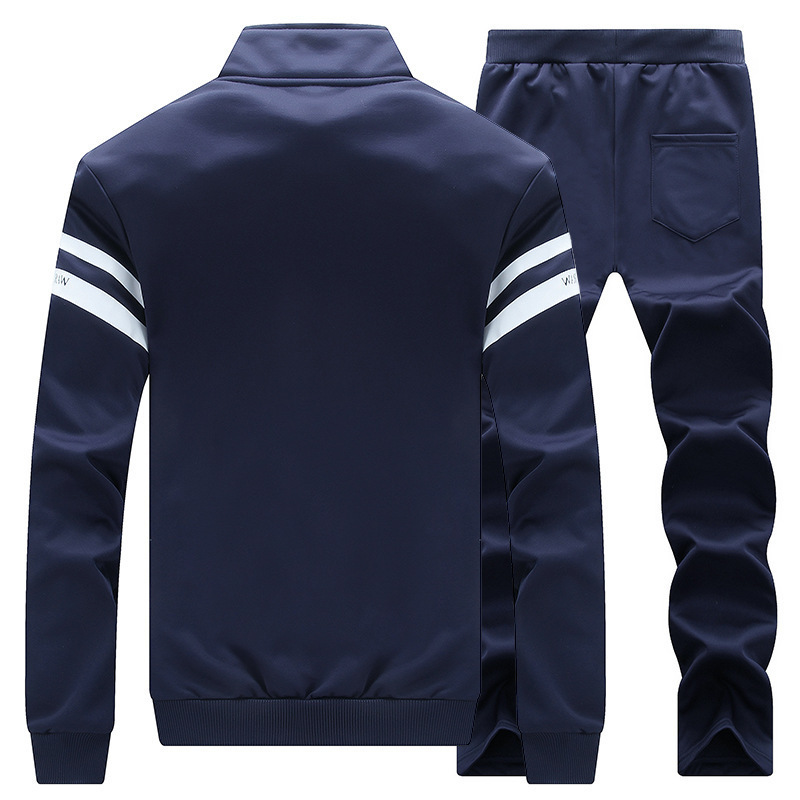 Nuovo set da uomo HDA con giacca sportiva e colletto alla coreana, casual e alla moda, a maniche lunghe_voghion.com