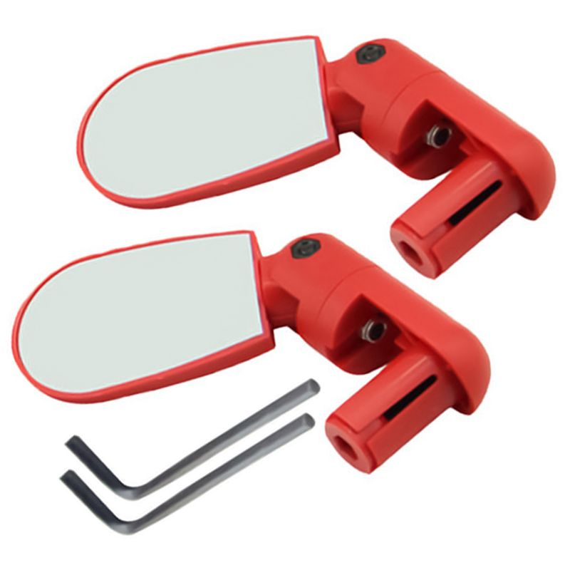 Kaou 2Pcs Adjustable Mountain Bike Bicycle Cycg Handlebar End Rearview Mirror_voghion.com