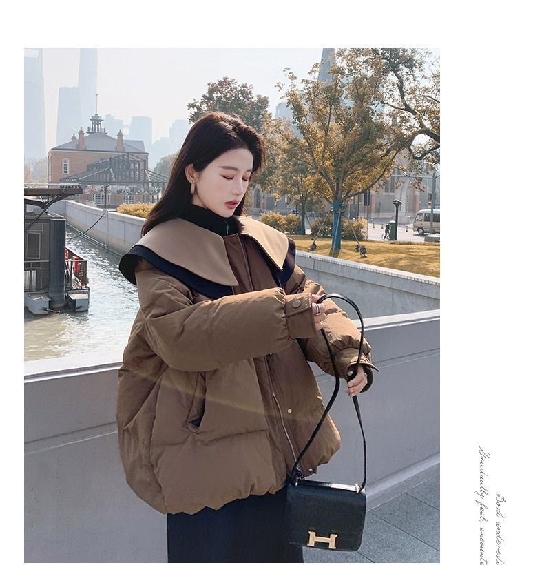 Baba gallér, kis termetű, kenyér, pehely női új télikabát, vastagított és igényes, rántott utcai jac, pamut_voghion.com