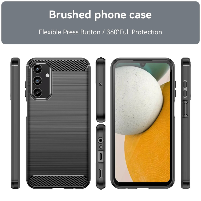 Carbon Fiber Texture TPU Case for Samsung Galaxy A15 5G A25 A35 A05 A14 A34 A54 A04 A13 Shockproof Phone Protective_voghion.com