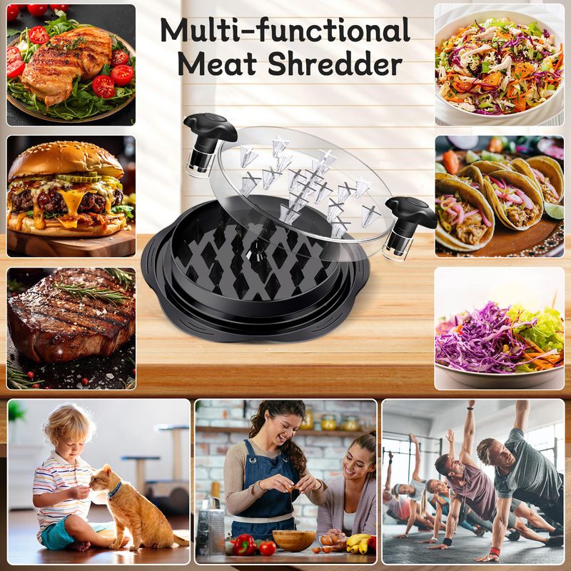 Multifunctionele kipsnippertool – sneltrekker voor vlees, babyvoeding en salades (PP+PC, vaatwasserbestendig, 5 kleuren)_voghion.com