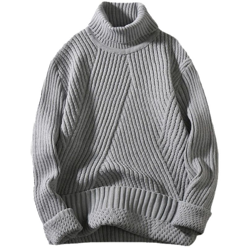 Men's Autumn And Winter Men's Sheep Wool Thickened Turtleneck Sweater_voghion.com