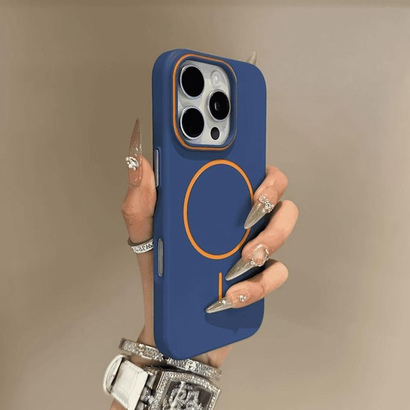 Drahtloses Laden PC-Festtelefon für iPhone 12 13 14 15 16 Pro Max Plus Matte magnetische Stoßfängerhüllen_voghion.com