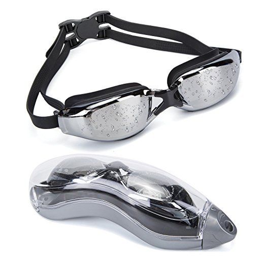 Ochelari de înot, cască de înot, dopuri de urechi, impermeabile HD, cadru mare anti-aburire, pentru bărbați și femei, echipament de înot, ochelari de protecție_voghion.com