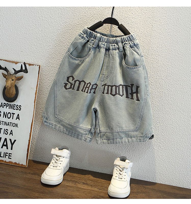 Short en jean pour garçon, fin, été 2025, nouveau short d'été tendance pour petit garçon_voghion.com