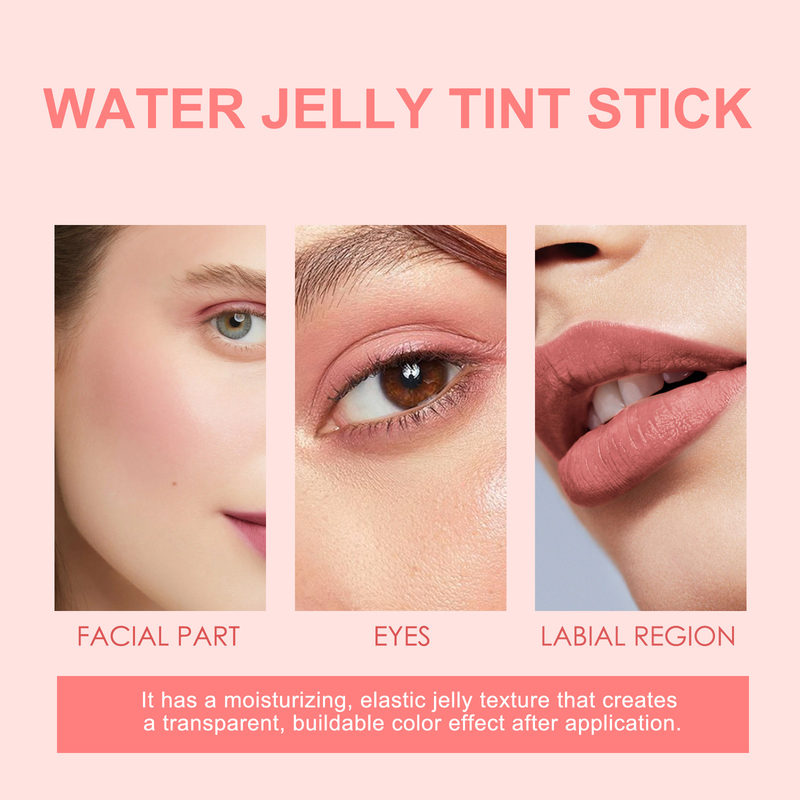 EELHOE Fruit Jelly Berry Stick, Colorful, Makeup Free, Moisturizing Lip Color powder blusher Dual purpose Stick_voghion.com