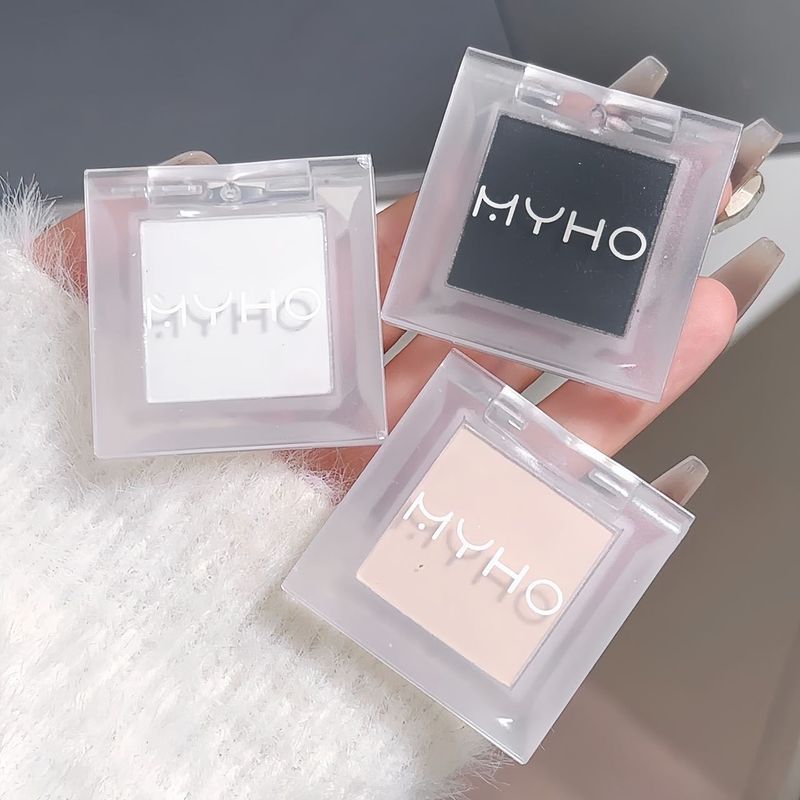 Poudre de plaque fumée monochrome mate et brillante, délicate et durable, éclaircissante naturellement pour les yeux à la dopamine_voghion.com