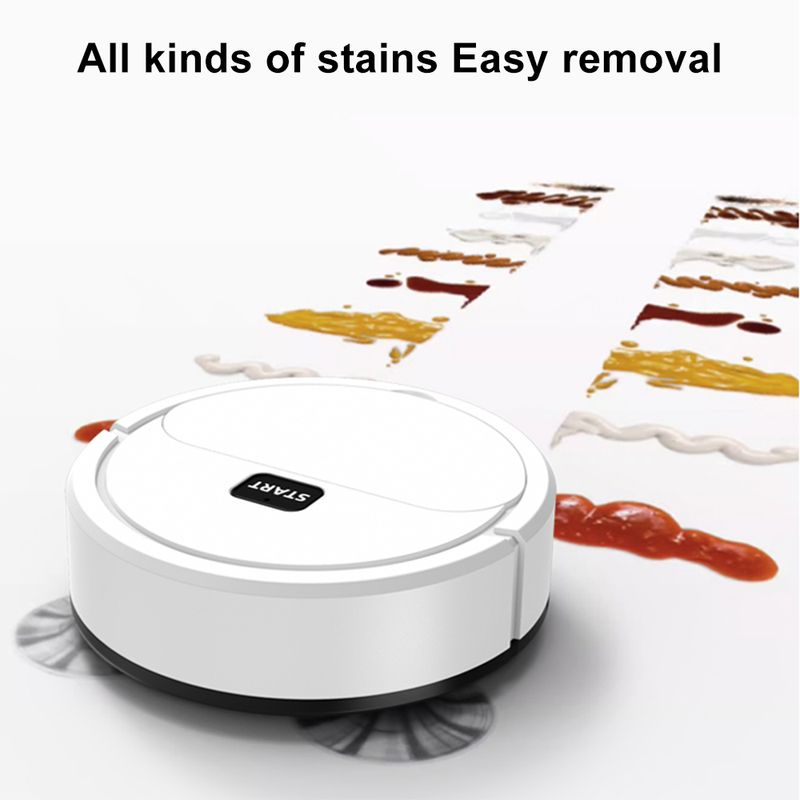 1PC Robot Aspirapolvere Spazzante Completamente Automatico che Lava Il Pavimento Mini Aspirapolvere Uso Domestico Lazybones Intelligente 3 In1 Spazzatrice_voghion.com