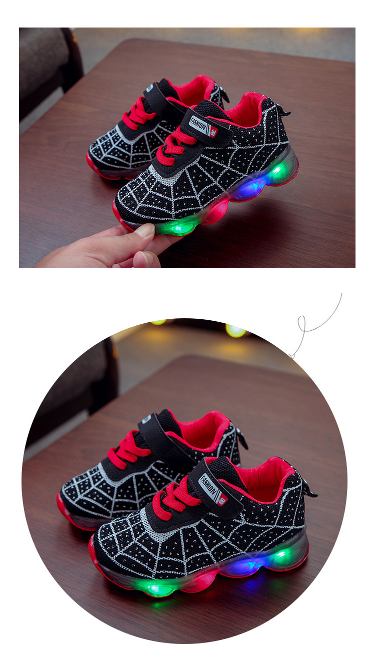 Spring And Autumn Children's Shoes Children's Light Shoes Running Shoes For Boys And Girls Baby Flashing Single Shoes Led Light Sneakers Net Surface_voghion.com
