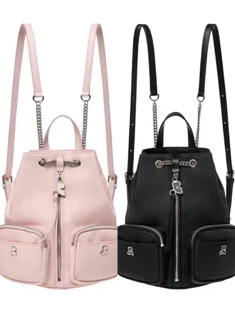 Nuovo zaino rosa impermeabile in nylon con coulisse 2025_voghion.com