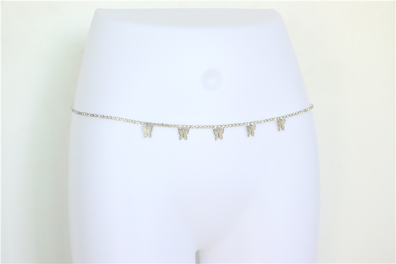 Ornamento della vita della catena della vita della catena della vita della catena del trapano di fila singola del pendente della farfalla del strass di personalità di modo_voghion.com