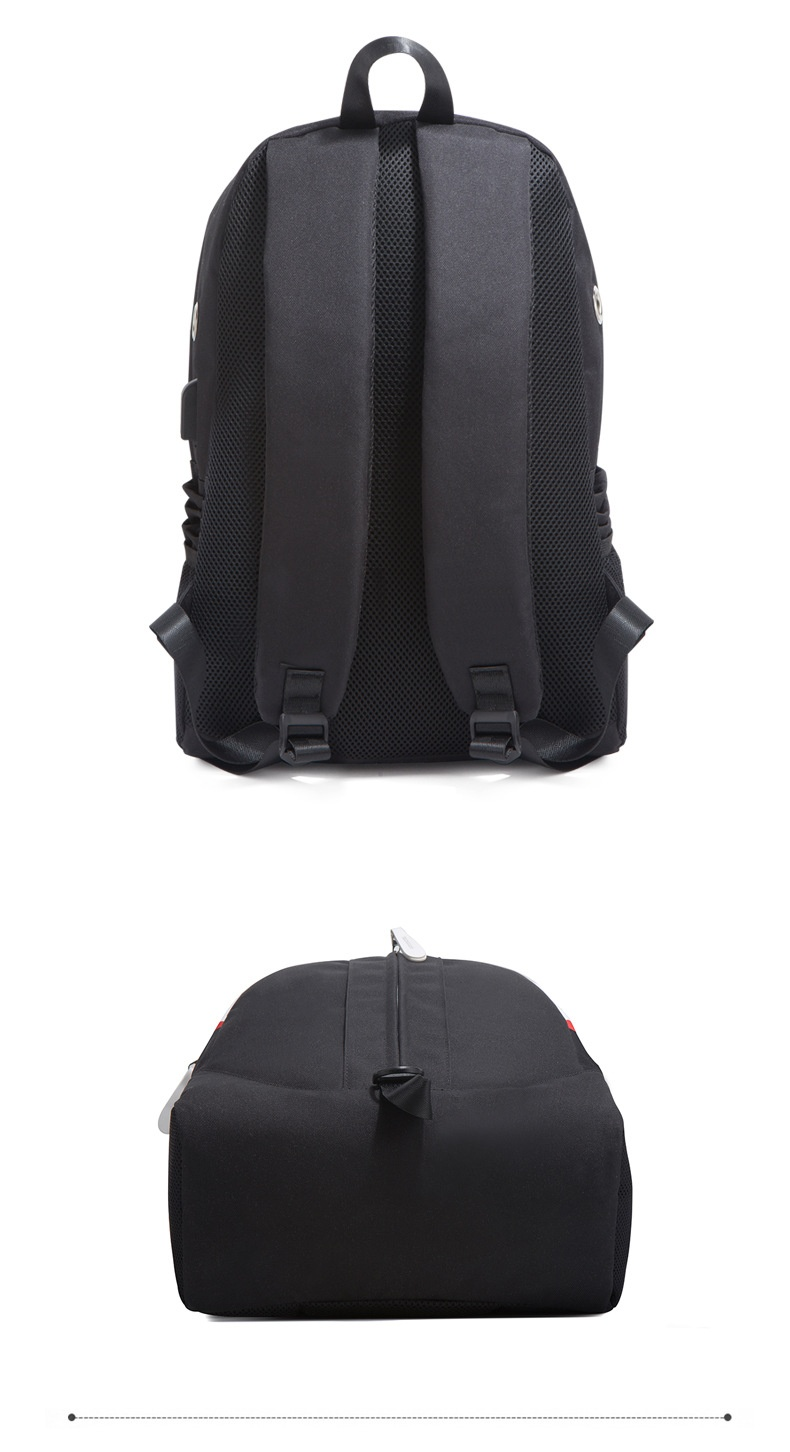 Batoh Nightglow pro muže s velkými ústy, žraločí USB funkce, studentský batoh, personalizovaný moderní styl, Guangzhou_voghion.com