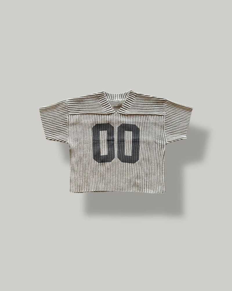 Nuovo set di due pezzi di maglietta a righe verticali larghe e alla moda con stampa digitale personalizzata, modello Cross Border Summer_voghion.com