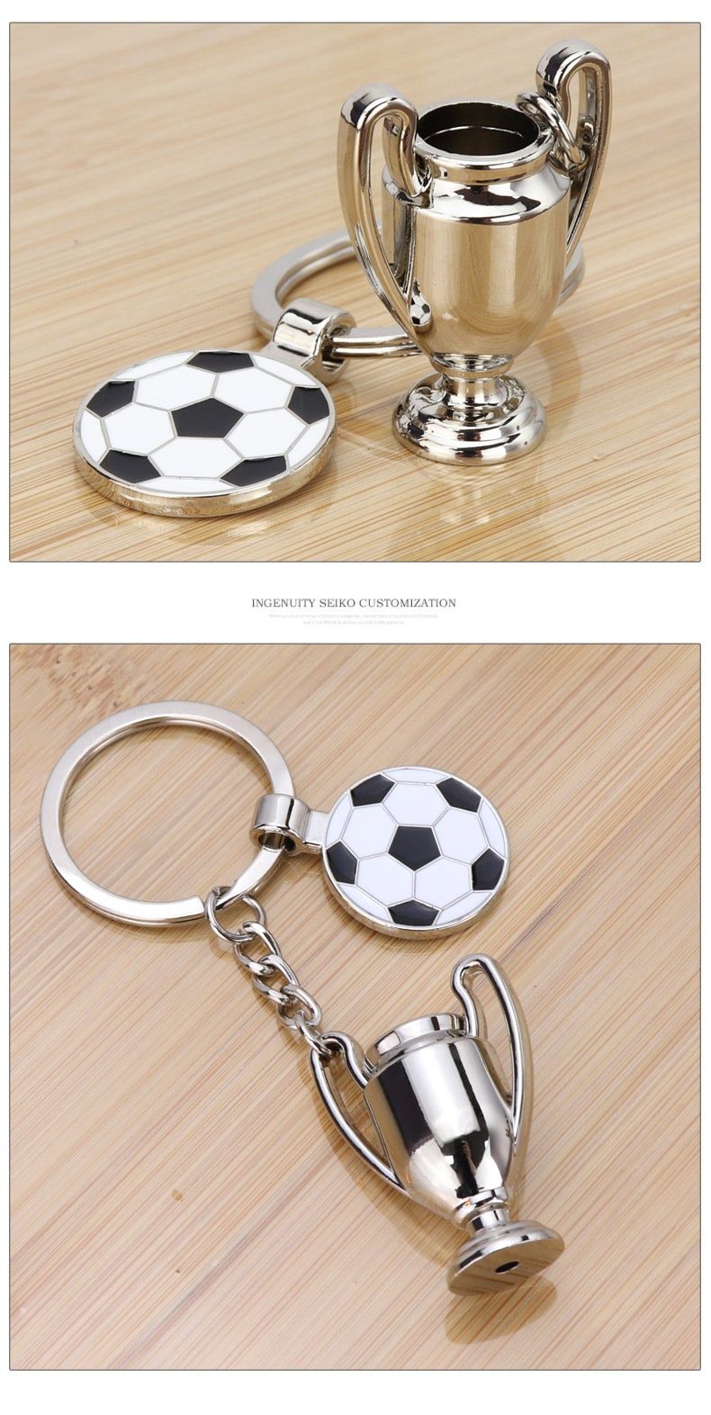 2024 Cup Keychain Small Gift Five Major League Football Trophy Keychains_voghion.com