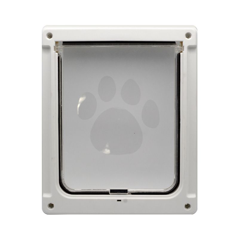 Supplies Pet Cat Blocker Cage Fence Hole Passage Two-Way Dog Door_voghion.com