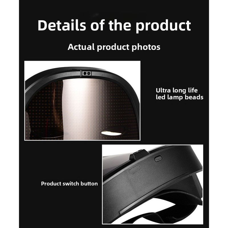 Halloween Special! LED Face-Changing Mask Via APP. Be The Coolest At Any Party!_voghion.com