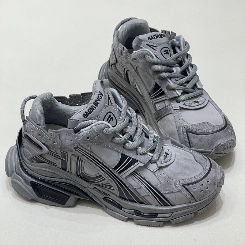 2023 Autumn New Genuine Leather 7.0 RUNNER Casual Running Combination Bottom Flat Panel Dad Shoes For Women_voghion.com