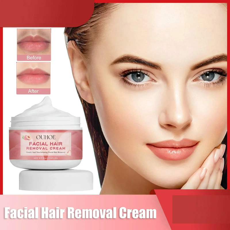 Face Hair Remover Cream Peach Ladies Epilator Underarm Lip Body Hair Growth Inhibitor Soothing Repair Women Depilation Skin Care_voghion.com