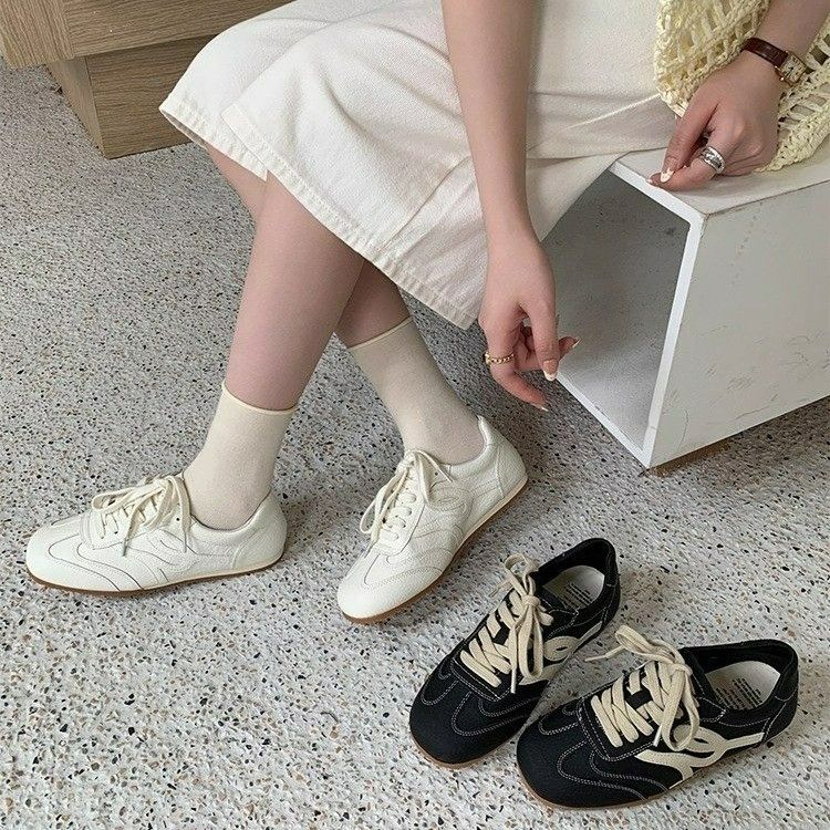 White Sneakers For Women 2025 New Summer Versatile Soft Sole Forrest Gump Training Non-Slip Casual Sports Board Shoes_voghion.com