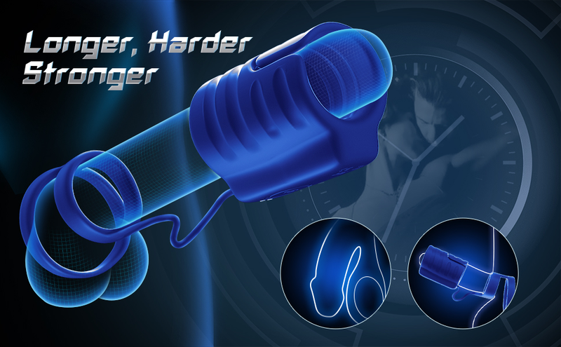 Masturbatore Bluetooth Male Delay Trainer Mens Vibratore APP Controllo Glande Stimolatore Anello massaggiatore Giocattolo del sesso_voghion.com