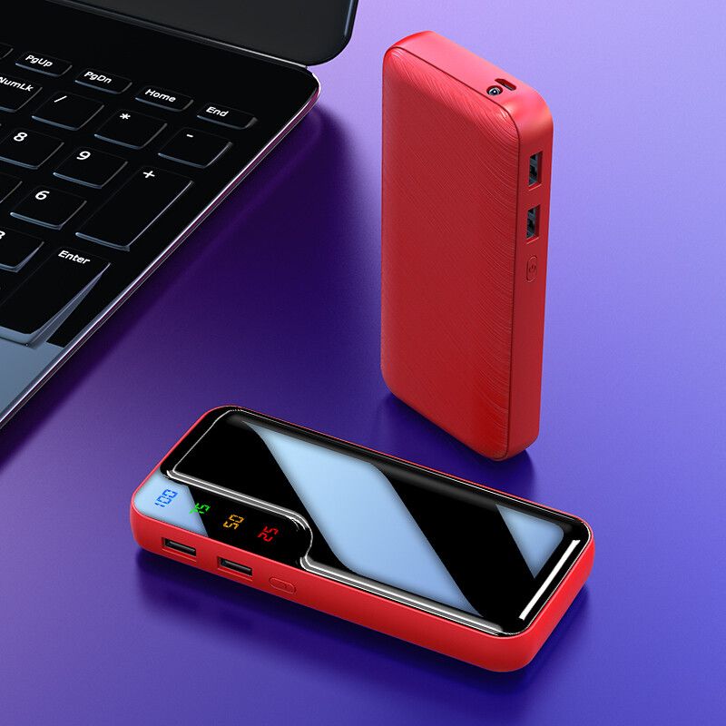 9000000mAh Power Bank 2 USB Schnellladegerät Akkupack Tragbar für Handy_voghion.com