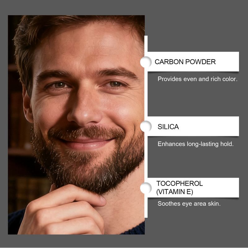 Men's Four-Prong Eyebrow Pencil Daily Color-Enhancing Shaping Natural Smooth Brow_voghion.com