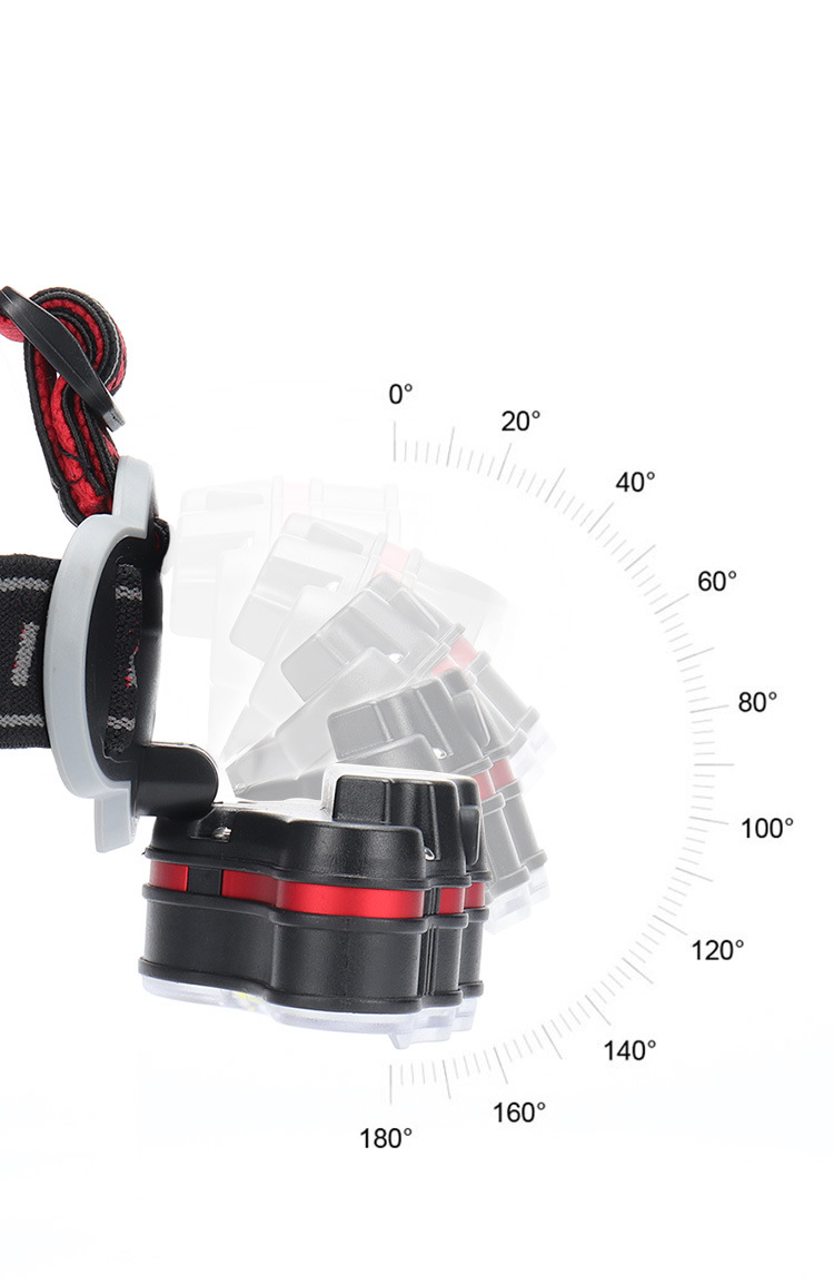 USB charging 8LED strong bald head light COB outdoor multi-functional camping night fishing waterproof headlight_voghion.com