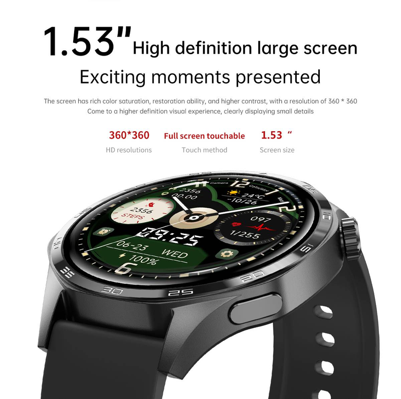 HUAWEI WATCH GT 5 Pro Akıllı Saat Xuanji Algılama GPS NFC Akıllı Saat Erkekler Pusula Bluetooth Çağrı Spor Adam Akıllı Saat Cep Telefonu için_voghion.com
