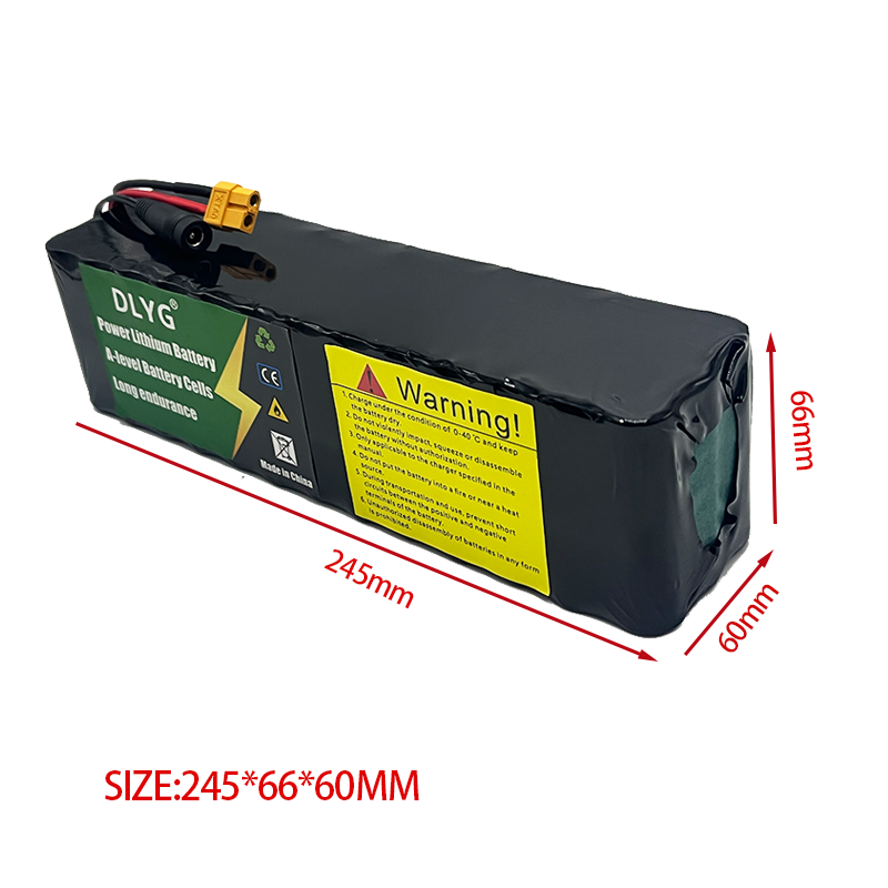 48V 10,5Ah 18650 dobíjecí lithiová baterie 13S3P 500W Power Elektrobaterie na kolo, baterie pro elektrický skútr XT60+DC PLUG_voghion.com
