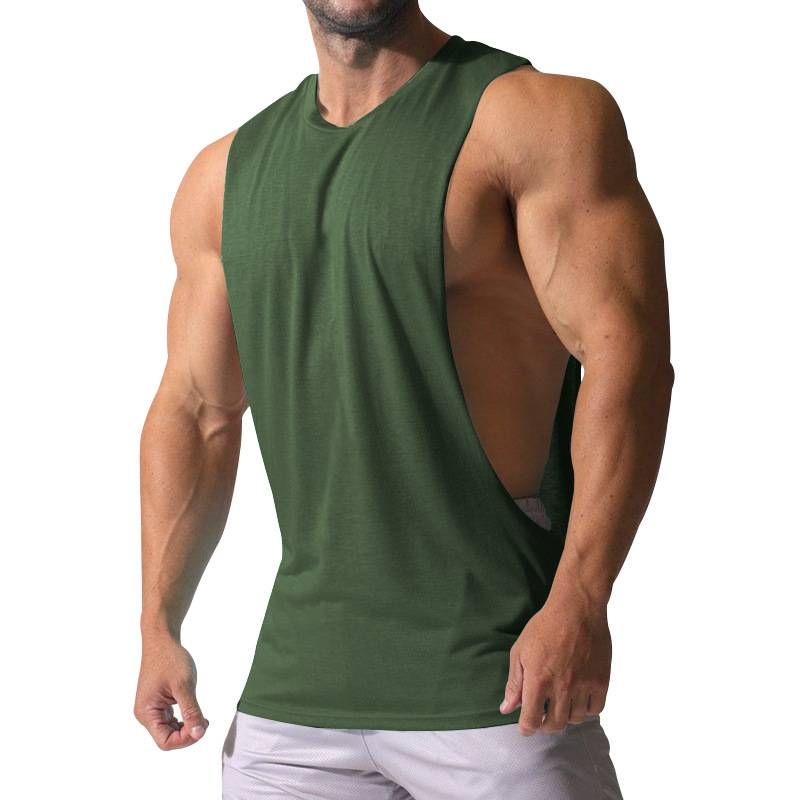 Maglietta estiva alla moda da uomo, con scollo rotondo, senza maniche, stile gilet, S-3XL_voghion.com