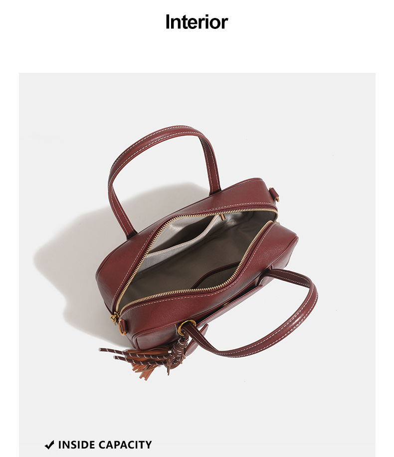 Forest Retro Tote Bag Women's Autumn And Winter New Large Capacity Commuter Handbag Shoulder Bag_voghion.com