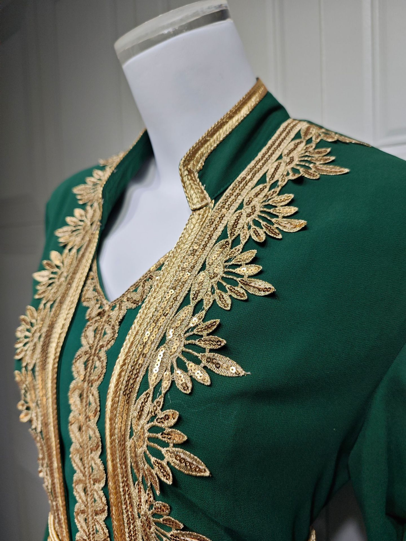 Abito con vita morbida da donna, completo due pezzi Abaya_voghion.com