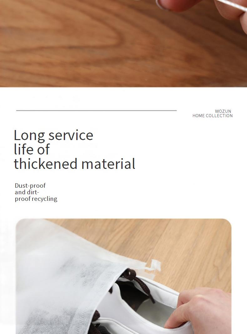 Sacchetti antipolvere per scarpe in tessuto non tessuto spesso - Copriscarpe monouso e traspiranti per riporre e asciugare (anti-ingiallimento, grandi dimensioni, adatti a scarpe da ginnastica e stivali)_voghion.com