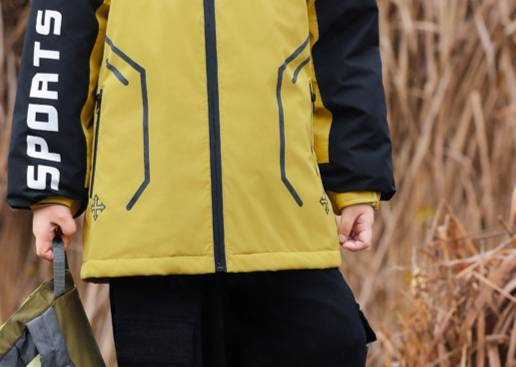 Kids' 3-in-1 Winter Jacket – Waterproof Snow Coat With Detachable Inner Down Layer (Orange/Yellow, Sizes 130-170cm, Ultra-Warm & Windproof)_voghion.com