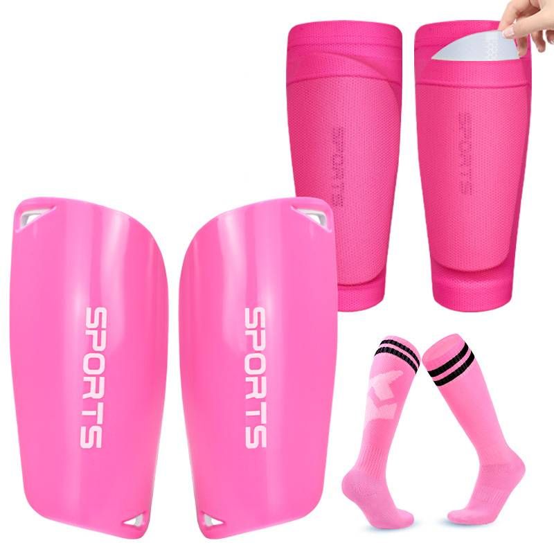 Premium Soccer Shin Guard Set With Knee-High Socks – 3-Piece Football Leg Protection For Men, Women & Kids – Lightweight PU Shin Pads_voghion.com