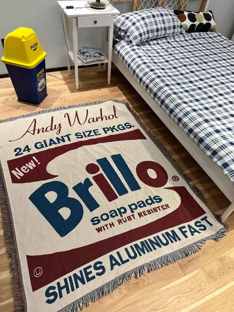Andy Warhol Brillo Soap dish wall blanket _voghion.com