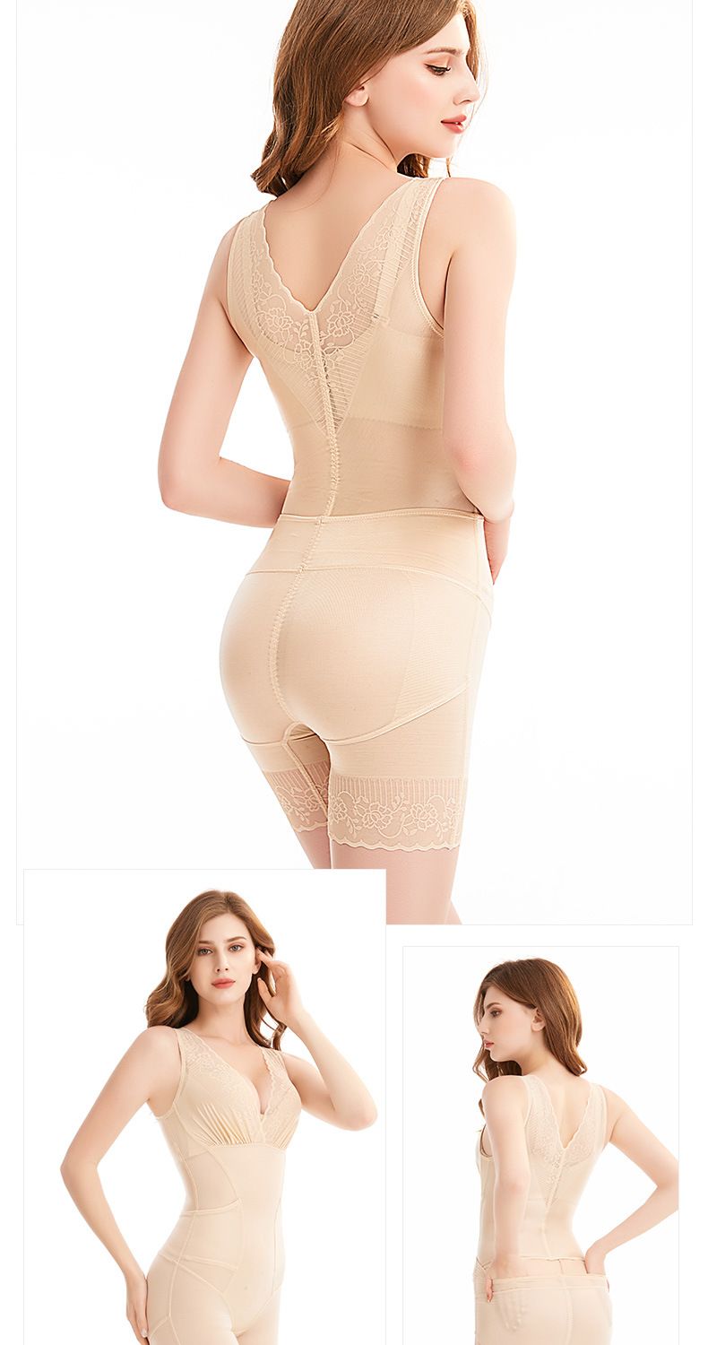 Neues, nahtloses Body-Kleidungsstück im Boxershorts-Stil mit offenem Rücken, das Beine schlanker macht, Hüfte und Bauch strafft und die Taille formt_voghion.com