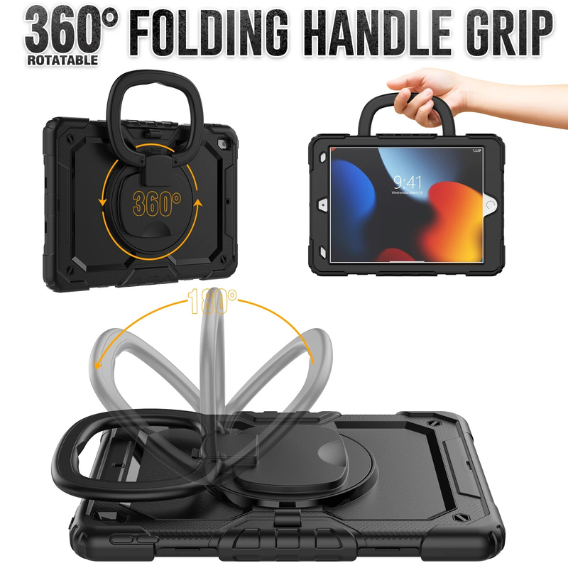 Robuste rote Tablet-Hülle IPad Air 2 3 4 10.9 Pro 11 2022 Kinder stoßfeste Abdeckung für 7. 8. 9. 10.2 Mini 5 6 9.7_voghion.com